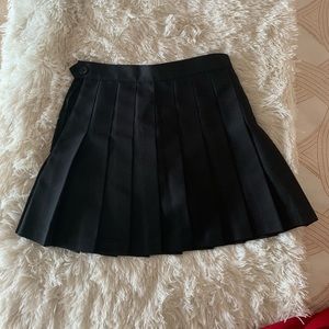 NWT American Apparel black mini tennis skirt